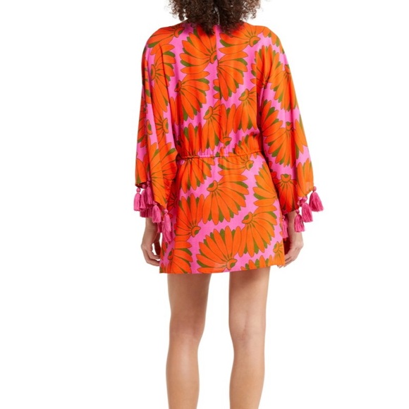 Farm Rio Copacabana Long Sleeve Cover-up Dress, XS, NWT - Picture 2 of 9
